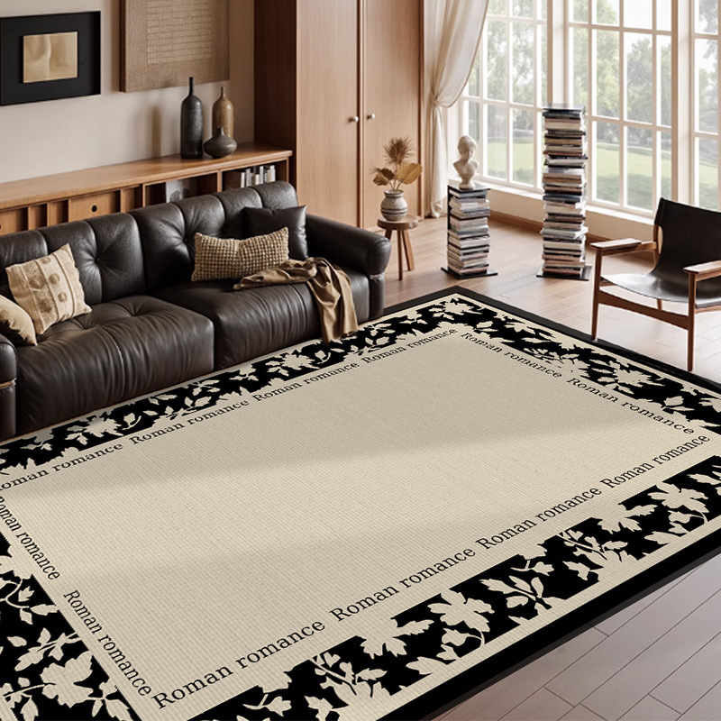 Alfombras sala de estar dormitorio americano forma alfombra de cama impermeable sofá francés sin cuidado esteras de suelo irregulares silenciosas