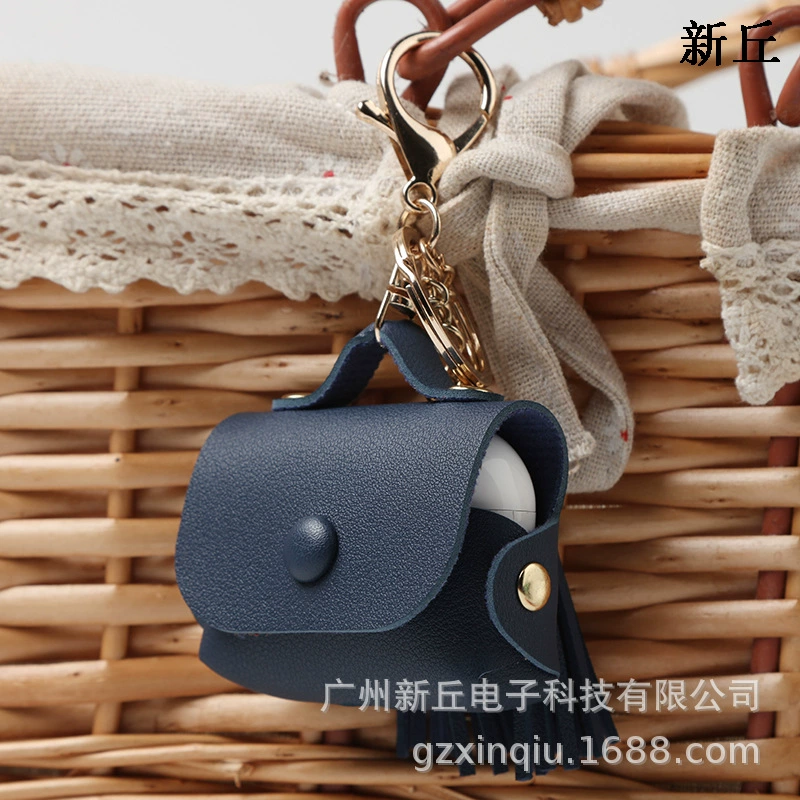 Заводская прямой продаж tassel кожа сумка подходит для Apple Airpods Xinqiu чехол для наушников