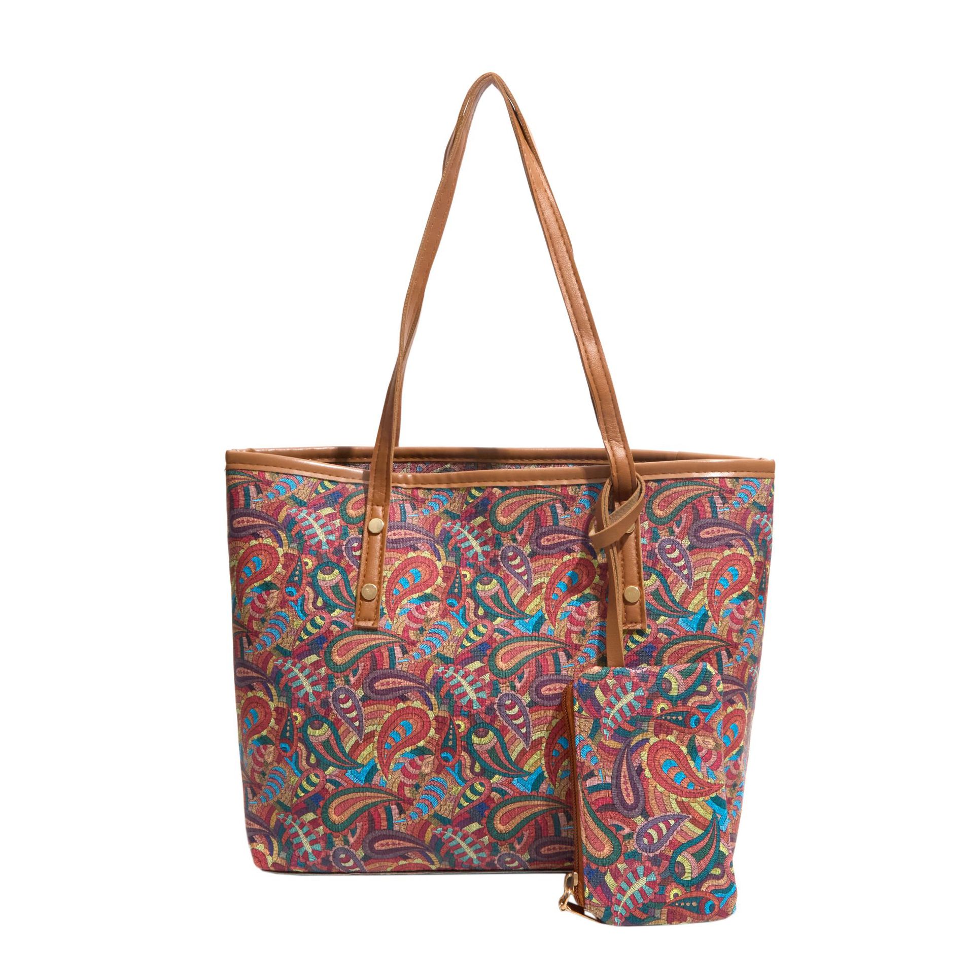 Bolso de venta caliente 2026 nuevo retrógrado impresión bolso especial de mujer gran capacidad de viaje bolso de hombro bolso de mano de alta calidad