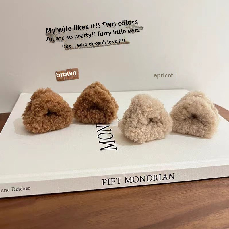 Plüss macskafül hajtű női oldalsó klipsz frufru törött haj kis klipsz aranyos hercegnő fej cápa klipsz hajtű fejdísz_voghion.com