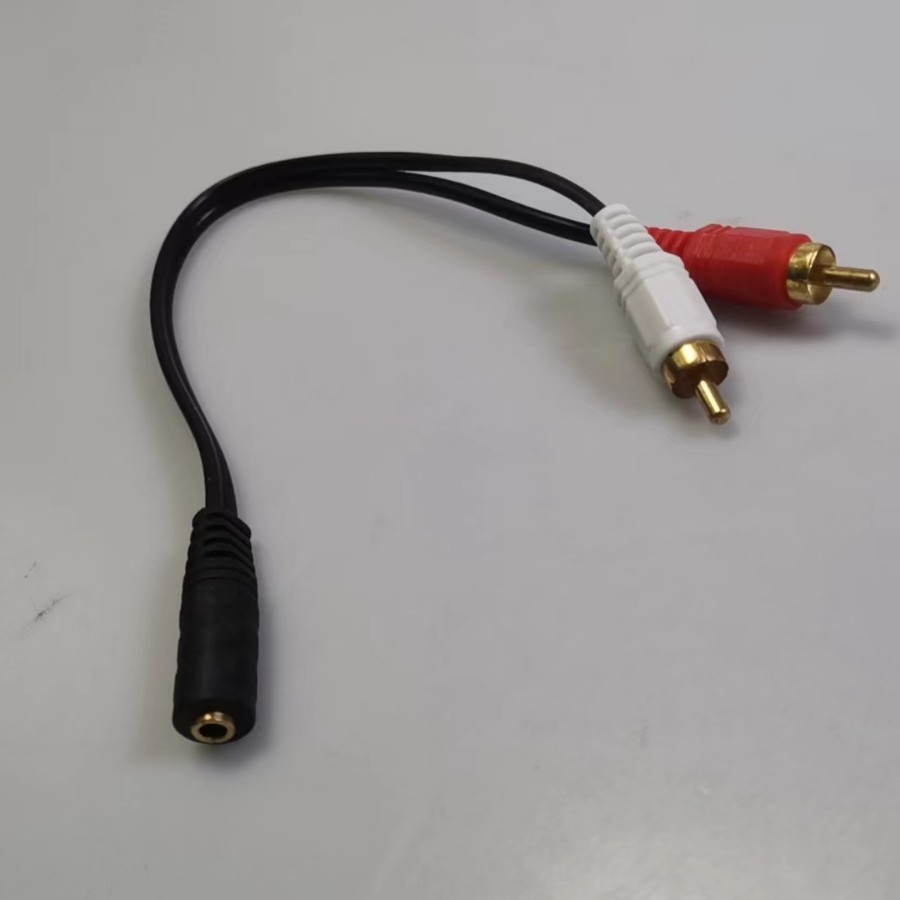 One -to -two audio cable DC3.5 mother -to -RCA audio cable one -to -two RCA bus dc3.5 mother audio extension 3