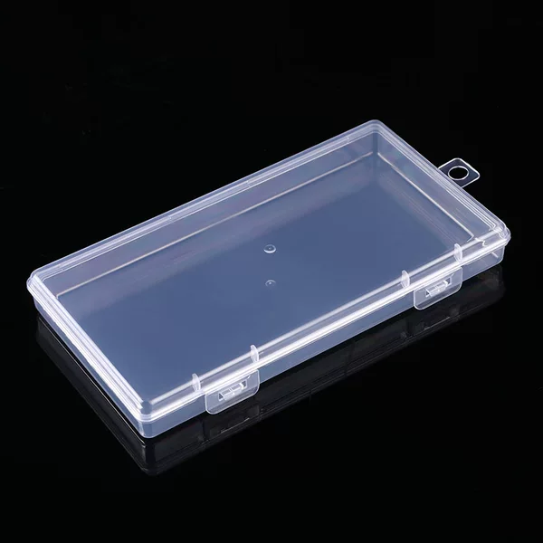 Creative Square Transparent Plastic Storage Box Powder Puff False Eyelash Mask Cosmetic Jewelry Fishing Arrangement Box Small Empty Box