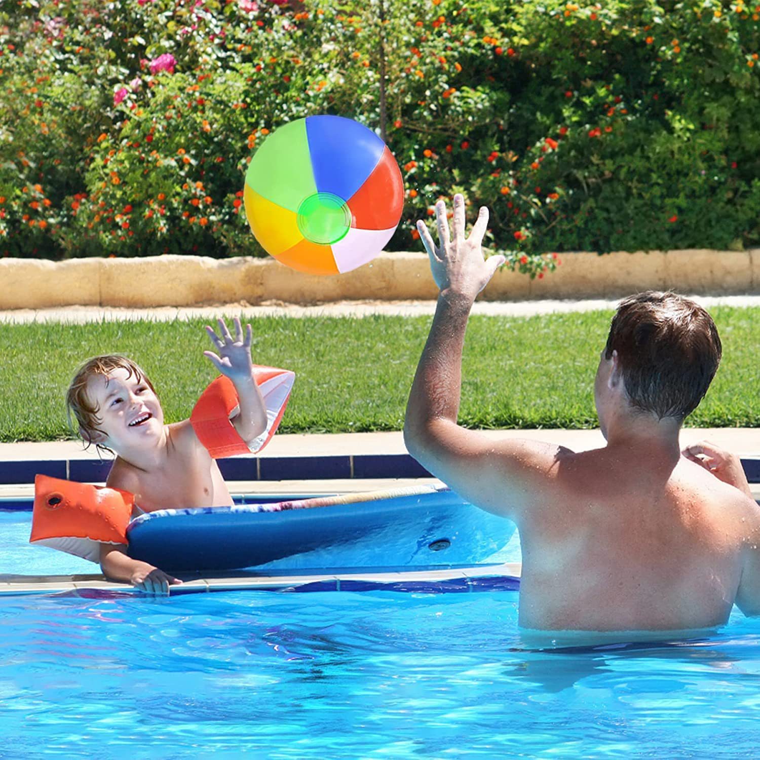 Bola De Playa Inflable De Pvc Para Niños Y Juguetes De Arco Iris Creativos display picture 3