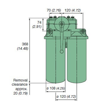 MANN FILTER曼牌滤清器在线燃油双联主滤清器6661282151
