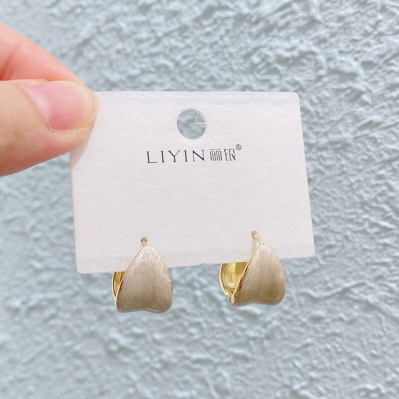 Liyin/Libeliying カラフルなオイルドリップシリーズ ニッチデザイン 高級感 おしゃれな雰囲気 イヤリング イヤリング|undefined