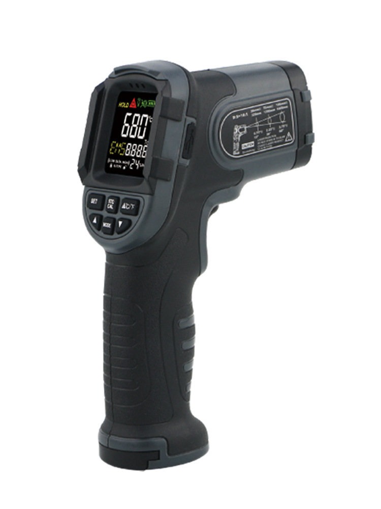 希玛防爆认证红外线测温仪工业手持数显温度测温枪充电彩屏ST650