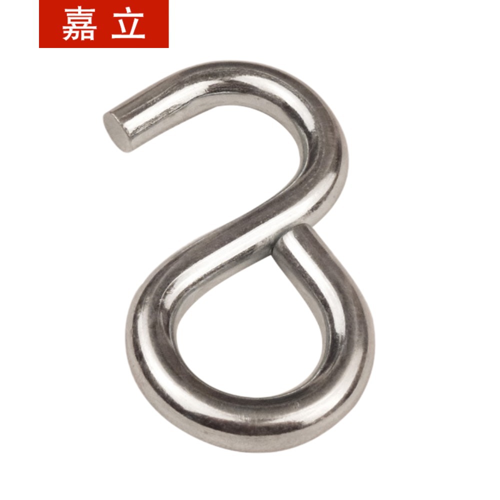 宁波厂家供应多规格S钩货物运输捆绑配件棘轮拉紧器黑色包塑S钩