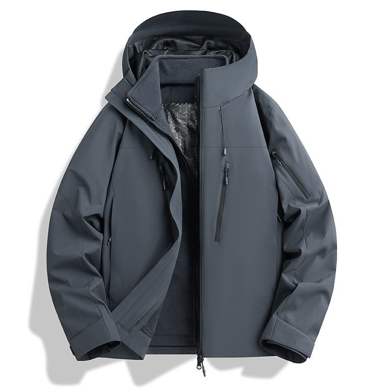 户外山系新款冲锋衣男女春秋季防风防水徒步登山服情侣外套夹克|undefined
