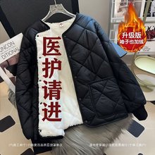 棉衣内胆女医生护士加班保暖内搭小棉袄宽松大码内穿羽绒棉服外套