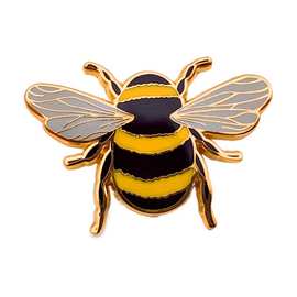 锌合金仿真珐琅蜜蜂徽章金属创意珐琅小蜜蜂胸针胸章活动纪念品