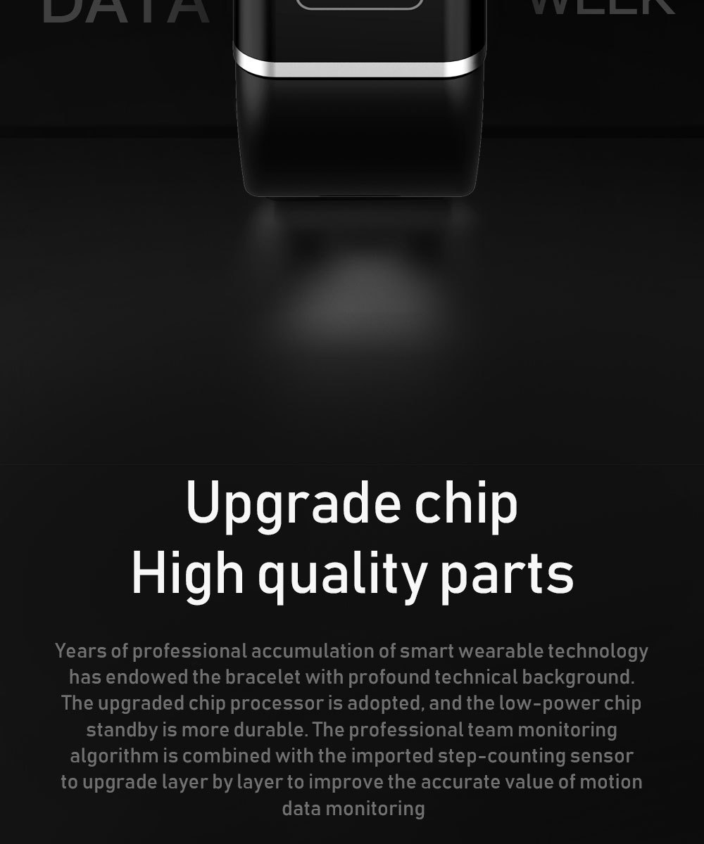 Title 3, Braccialetto CT6 Smart Motion Meter Step Scherm...