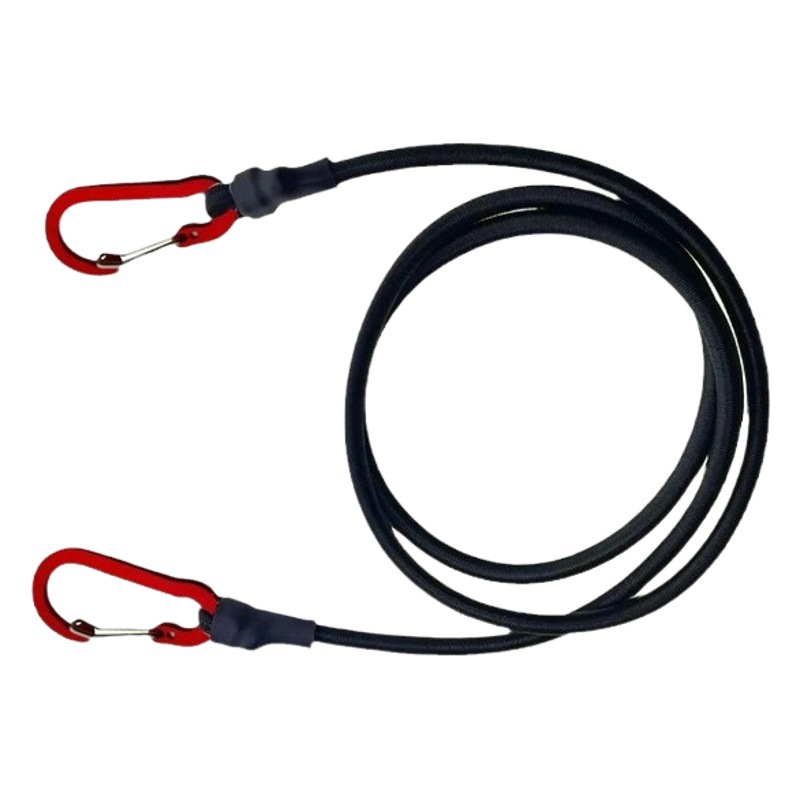 Elastic Binding Rope Mountaineering Buckle Hook Kayak Bike 8mm Latex Luggage Packing Rope Camping Accessories