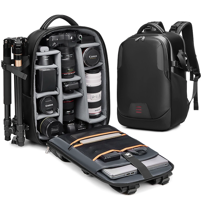 Camera bag, capacious waterproof bag, backpack, professional equipment bag, worn on the shoulder