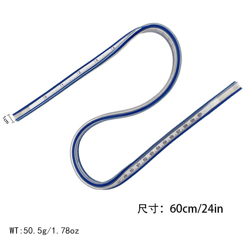 Serpiente gobernante serpiente gobernante arte dibujo diseño serpiente gobernante curva gobernante tablero 30/40/50/60cm