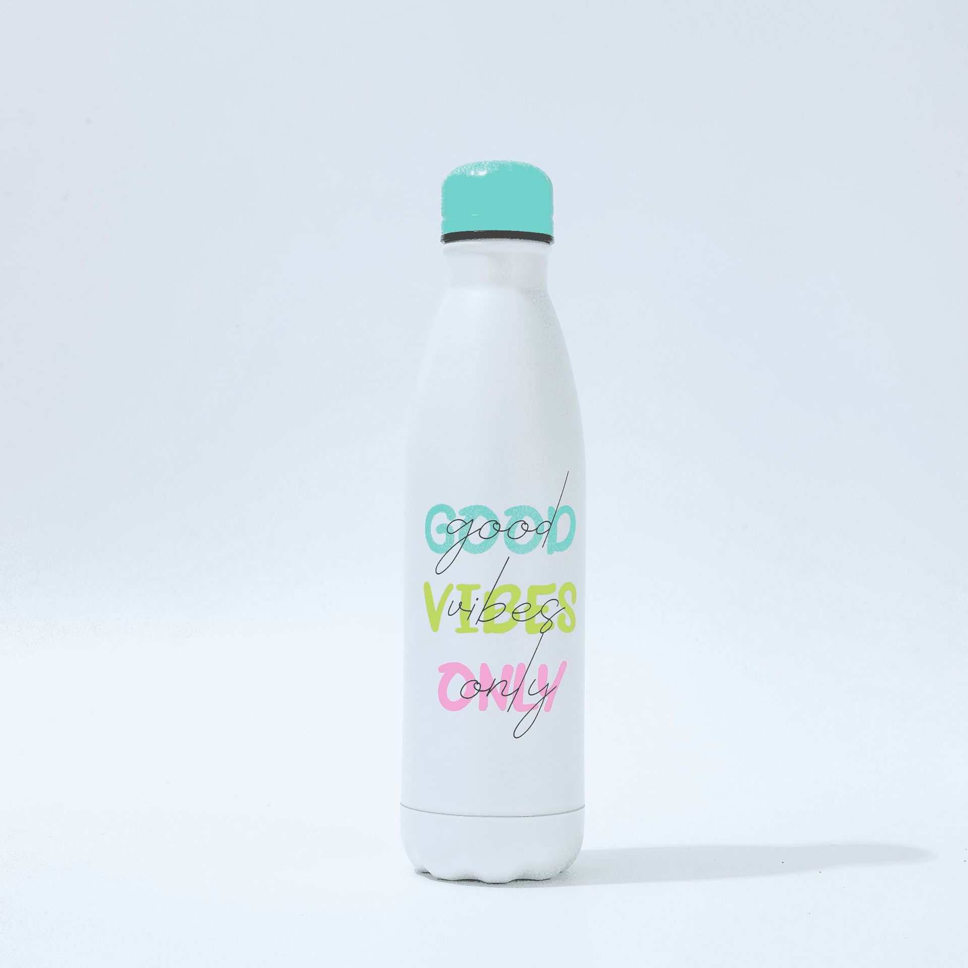 Nueva pintura de goma botella de cola deportes al aire libre 304 taza de acero inoxidable taza de vacío de doble capa impresión completa
