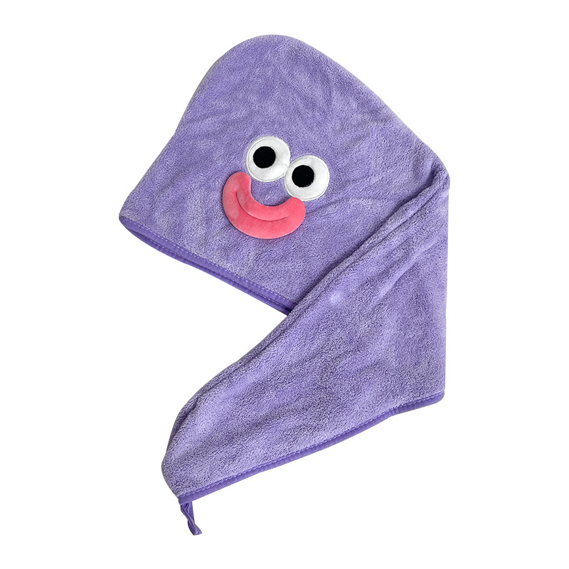 Nuevos dibujos animados toallas de coral toallas de pelo seco sombrero de tres piezas sueltas toallas de regalo absorbentes