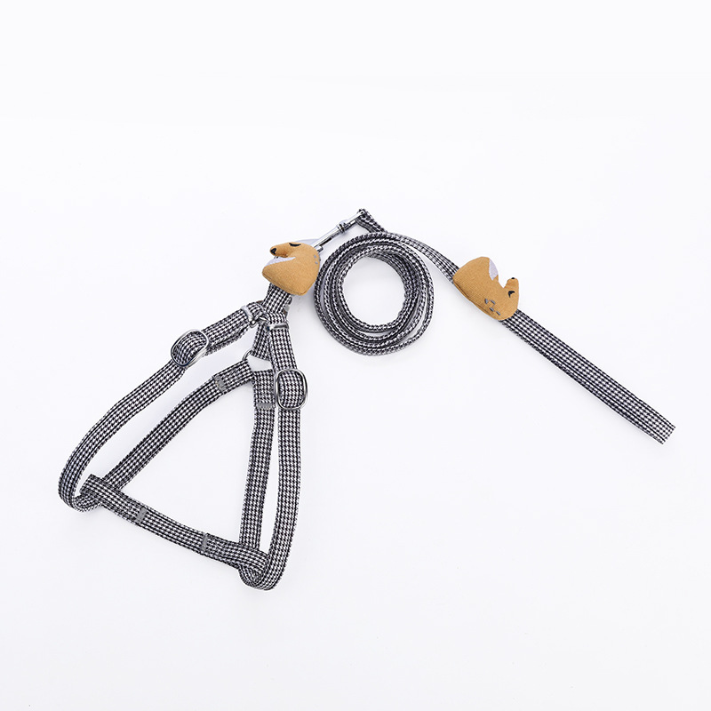 Cuerda de tracción para gatos, tarjeta en forma de I, correa para gatos de pata de gallo de alto valor, correa para pasear perros, cadena para perros pequeños y medianos