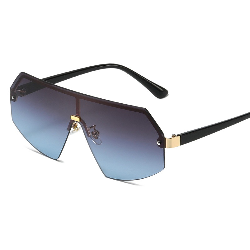 2022 nuevas gafas de sol personalidad europea y americana mismo estilo gafas de una sola pieza transfronteriza Venta caliente moda todo partido gafas de sol 30086