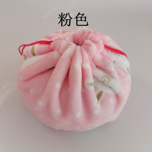 5ZV7 wholesale large velvet cover Tangbaozi cover handmade double-sided thickened coat anti-scalding cloth bag warm insulation