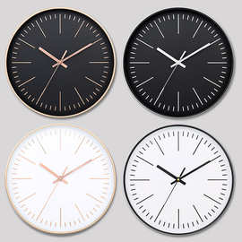 12英寸30CM静音挂钟创意时尚家用客厅立体数字简约钟表wall clock