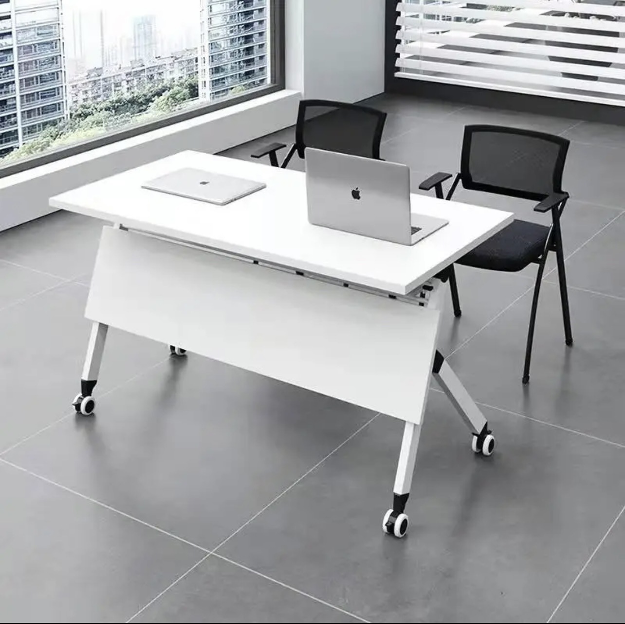 Conference Table and Chair Set, Office Desk, Conference Room, Smart Classroom Desk and Chair, Folding Training Table, Multifunctional Combination