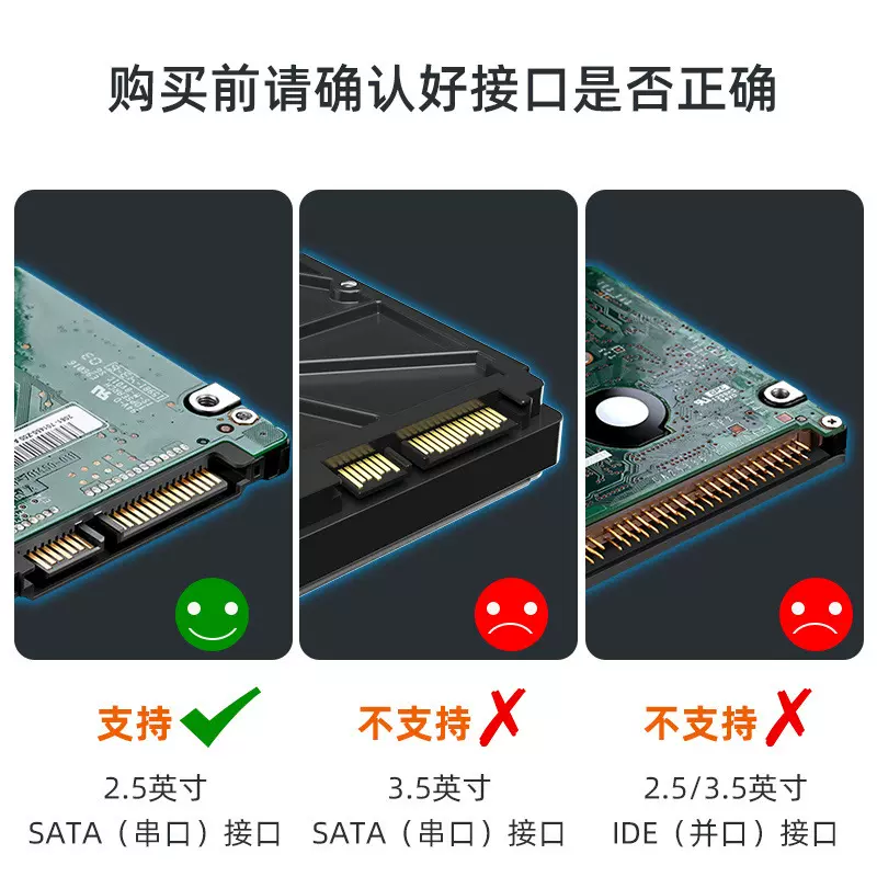 2.5硬盘盒外置读写SSD固态机械usb3.0笔记本硬盘转接移动硬盘