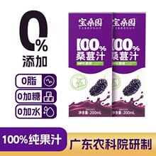 宝桑园100%桑葚汁nfc果汁无添加0脂肪桑果饮料整箱农科院研发饮品