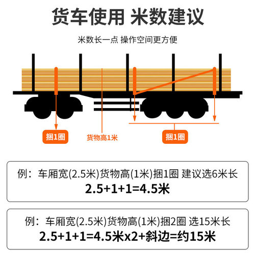 货车紧绳器捆绑带加厚绳子耐磨车用货物固定绳扁带绷带拉紧器批发