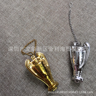 Trophy with chain tea filter 304 stainless steel tea filter tea filter with chain tea drain