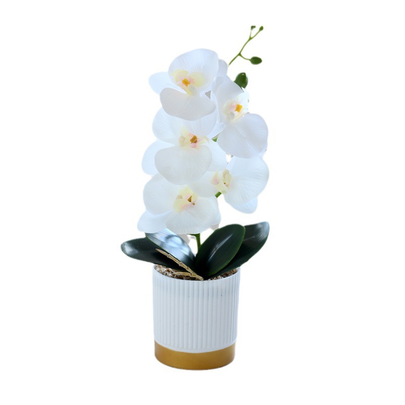 Flores falsas impresión 3D película sensación mariposa orquídea bonsai simulación decoración interior creativa simulación maceta plantación verde