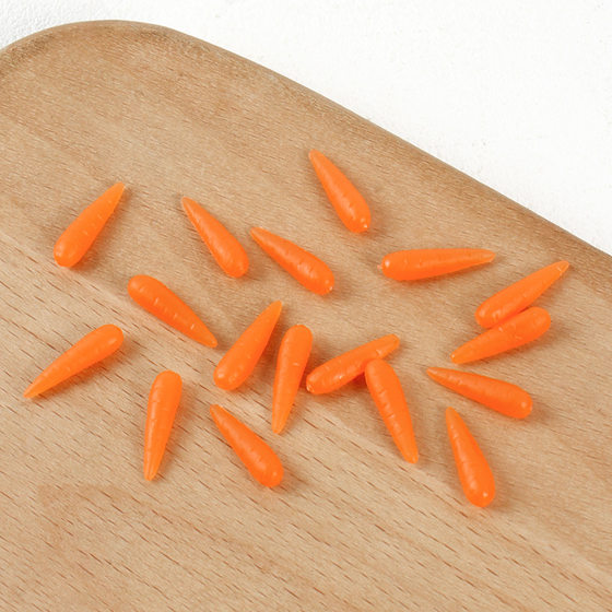 Pvc Mini Artificial Carrot Model DIY Food Toy Accessories Miniature Vegetable Carrot Play House Ingredients Props