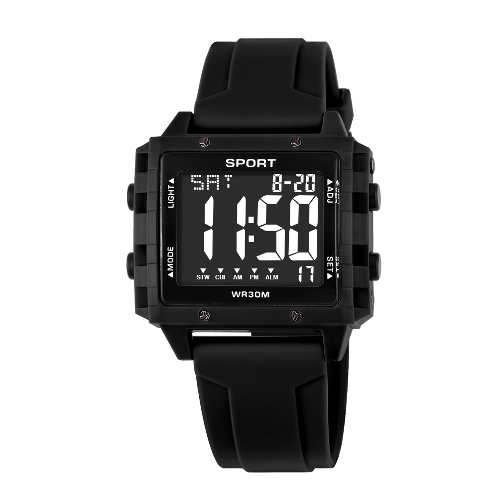 Reloj electrónico de visualización digital de moda creativa venta caliente al aire libre estudiantes alarma cronometrador reloj electrónico de luz nocturna al por mayor