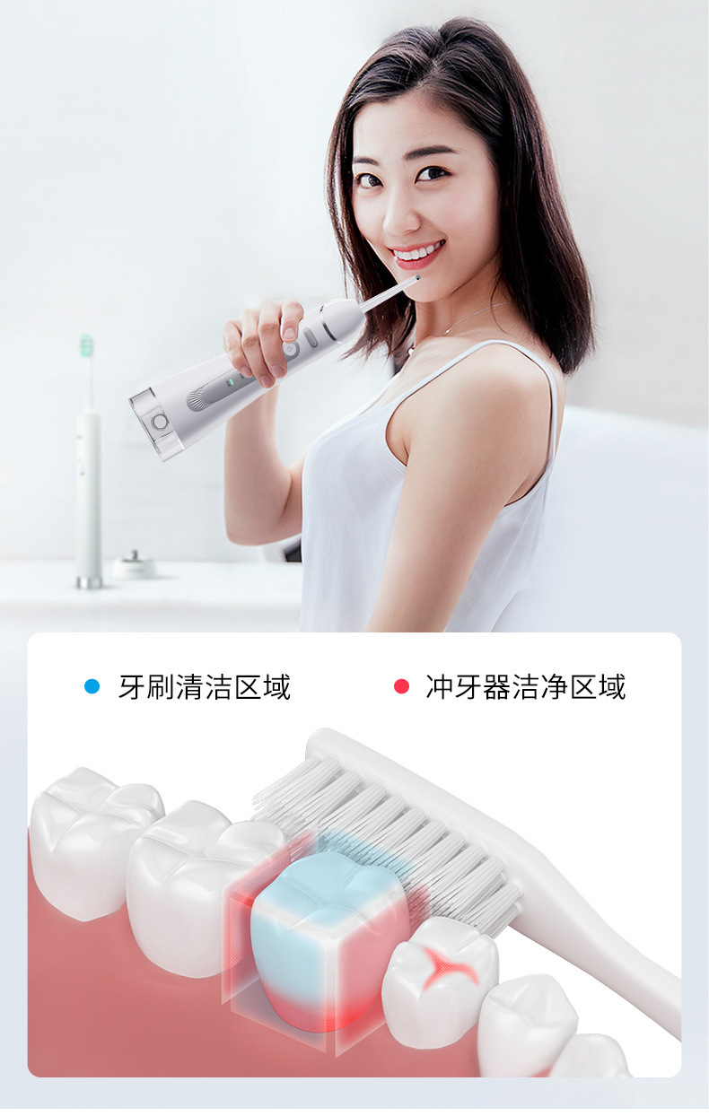 USB Rechargeable Portable Oral Irrigator Set Home Travel Oral Cleaning Tool Electric Water Flosser