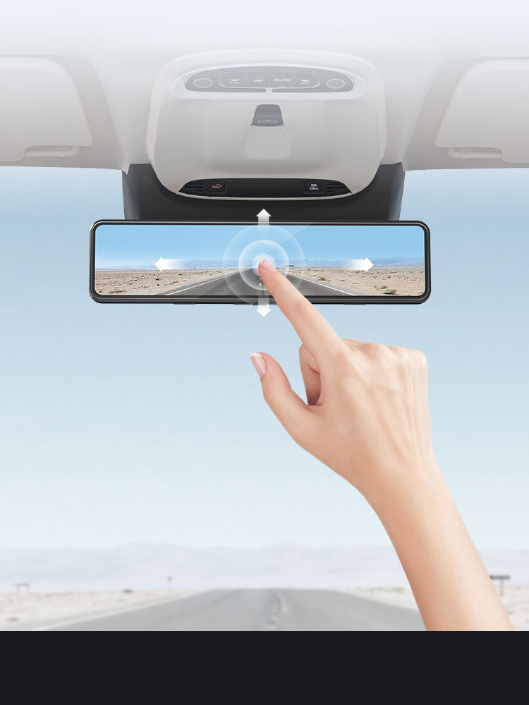 Dadapai Driving Recorder, Clear Night Vision Streaming Rearview Mirror, Dual-Lens Reversing Image Integrated