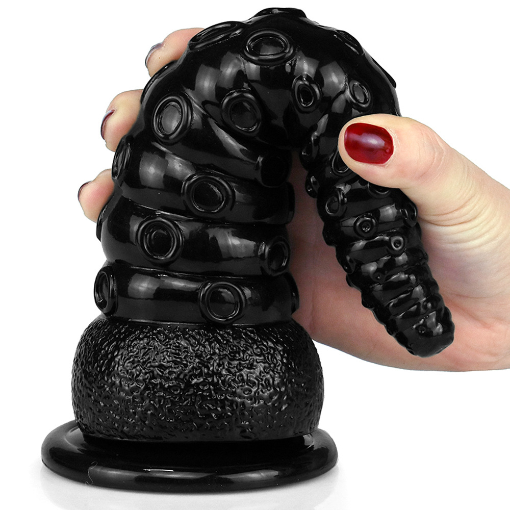 Octopus tentacle dildo anal plug masturbator anal diffuser back court bead male and female sexual adult products_voghion.com