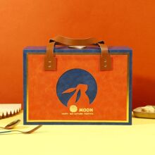 2024年红酒月饼礼盒包装盒酒店企业空盒中秋6粒8粒礼品盒中秋礼盒