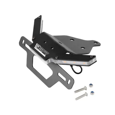 Suitable for Dongfeng 450Sr Modified Short Tail 250Srs Rear Tail License Plate Holder 450Nk Short Tail License Plate Holder (License plate holder/license plate holder) - 450sr-license-plate-holder-black