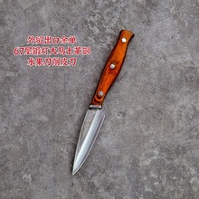 外贸出口尾单清仓67层大马士革钢VG-10家用锋利3.5寸水果削皮刀具