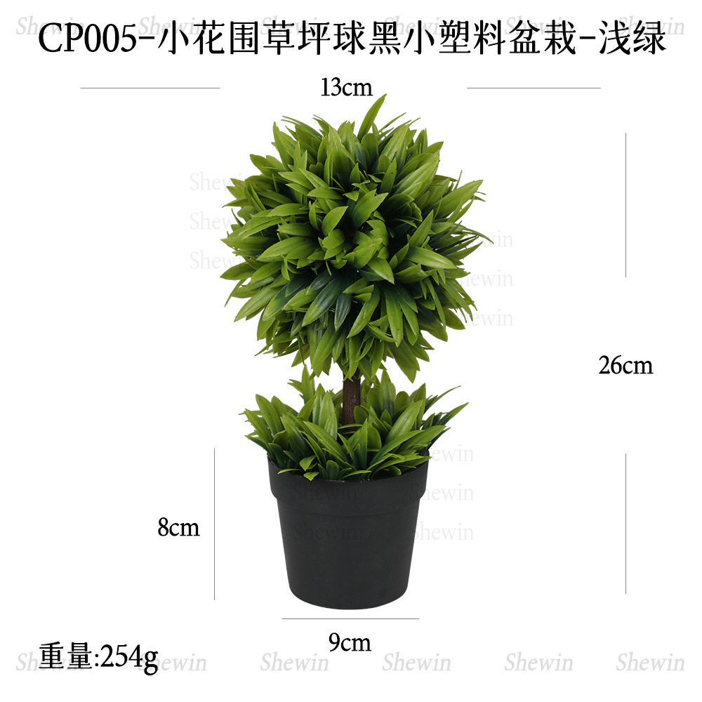 Plantas artificiales en maceta de nuevo modelo para decoración de interiores, hogar y escritorio, plantas verdes artificiales, arreglos florales, bolas de césped, bonsáis de plástico. image 9