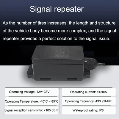 truck tire pressure gauge detector – Tire pressure monitoring system - single-repeater