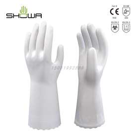 SHOWA尚和130轻薄耐油脂性PVC无衬防滑耐用户外作业手套男女通用