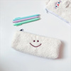 Brand plush cute pencil case, stationery for elementary school students, storage bag for pencils, with embroidery, with little bears