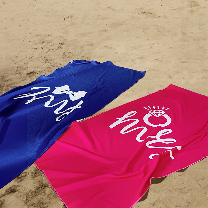 90 * 180 toallas de playa de sudor de playa personalizadas microfibra absorción de agua rápida secado pelo de playa
