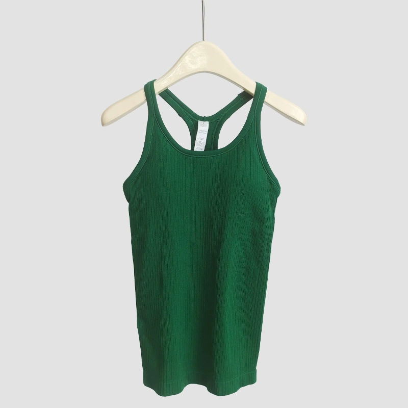 Long Yoga Vest (Women's) Breathable Detachable Sports Top with Removable Cups, 2–8 Sizes