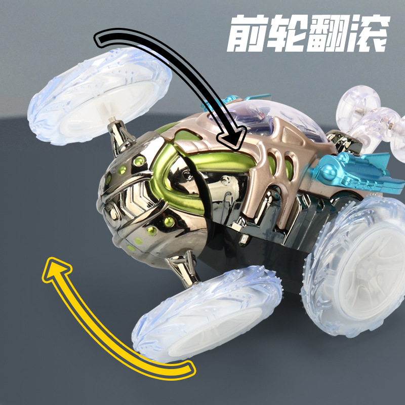 Nuevos productos transfronterizos, camión volquete de control remoto, acrobacias, rollos, luz ligera, coche de control remoto, juguete para niños, coche de control remoto, niño