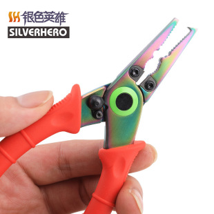 Multi-functional fishing pliers fishing utensils stainless steel Luya pliers open-loop fishing pliers fish control device with lost rope