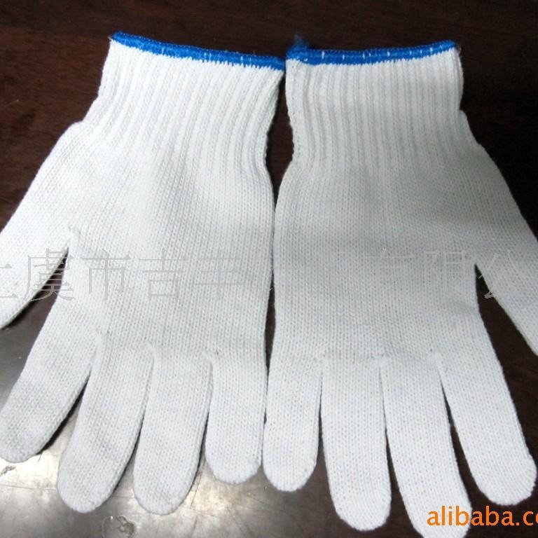 跨境厂家直销外贸棉纱手套 劳保纱线手套防滑防护手套加工定制