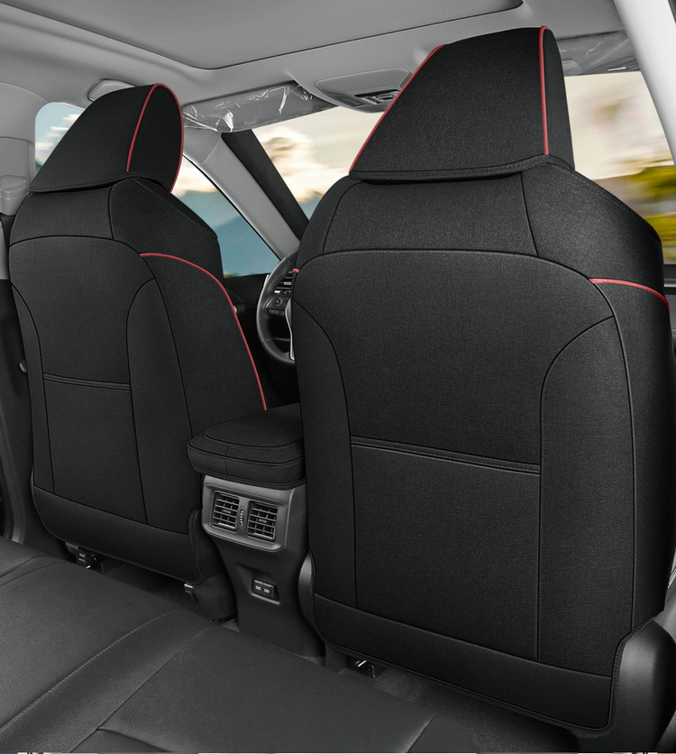 Toyota Rav4 Special Seat Covers, Linen Full-Cover Seat Cushions, Suitable for All Seasons, 20-25 Model Rv4 Dual-Engine Seat Covers