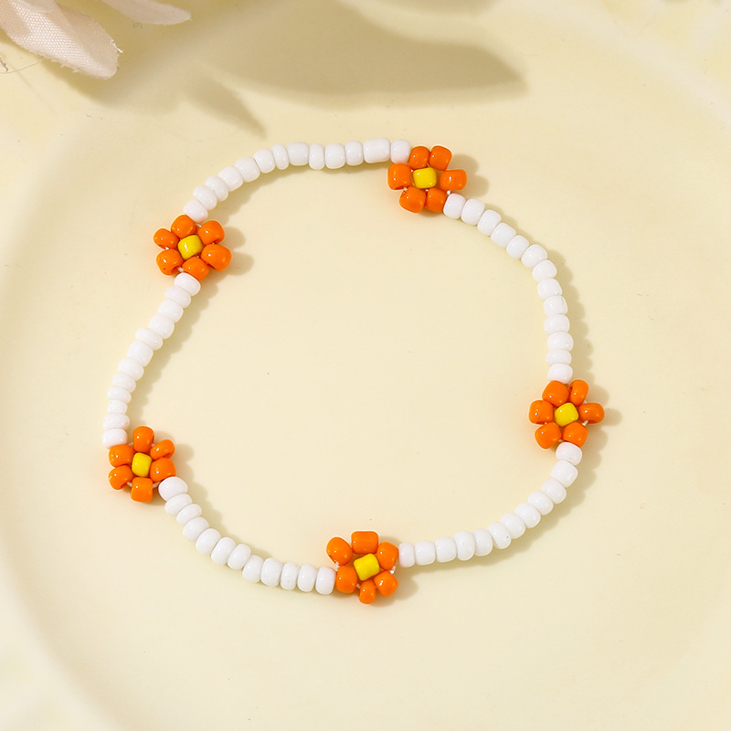 Ethnic Style Bohemian Flower Daisy Seed Bead Beaded Women's Bracelets display picture 2