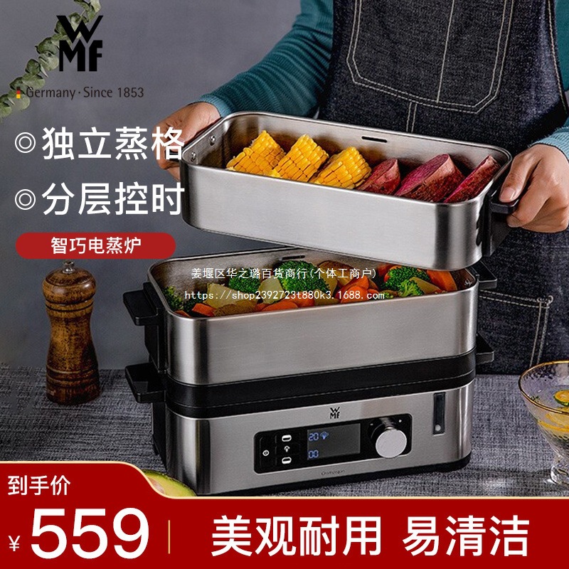 德国 不锈钢智巧双层电蒸炉 双层电蒸锅西式迷你电蒸锅